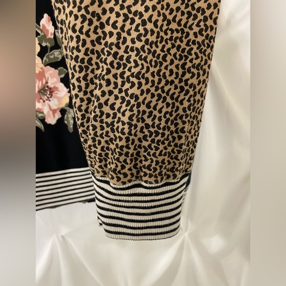 Saltwater Luxe Floral Print Bomber Jacket Size L - Picture 6 of 7